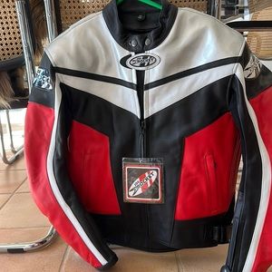 Joe Rocket motorcycle jacket leather size 42 NEW